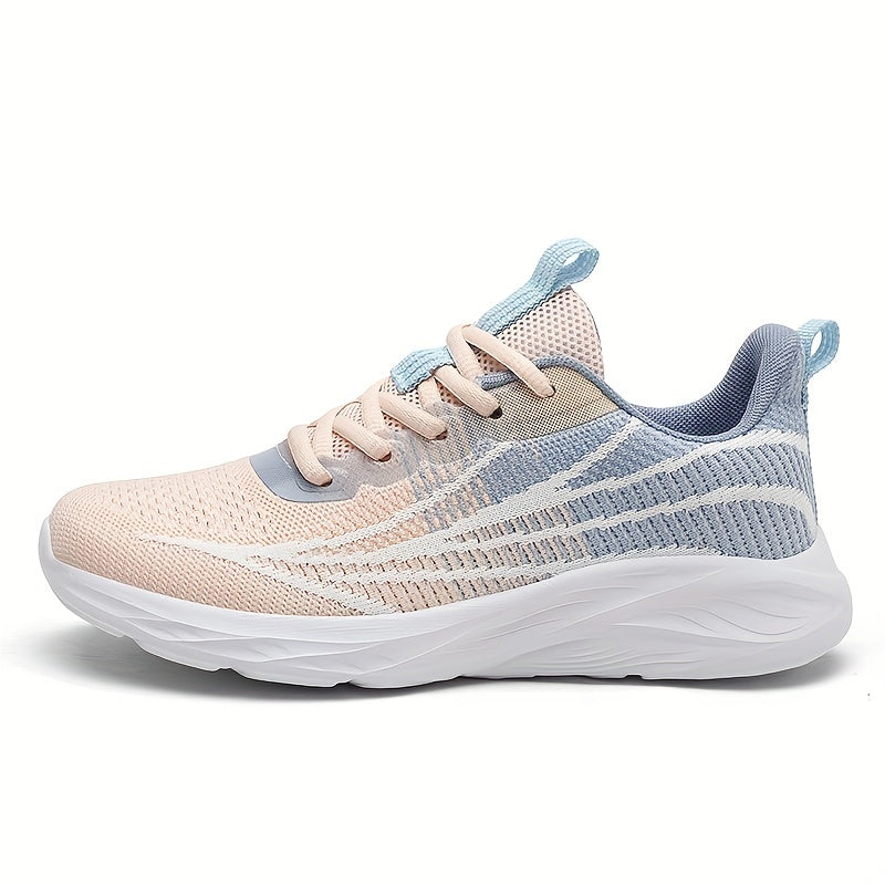 Women's Mesh Sneakers Lace Up Non slip Running Shoes Comfort Soft Sole