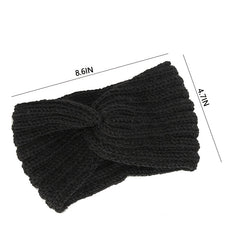 Women's Knitted Knot Headband Winter Twist Thermal Cold Weather Hair Accessory