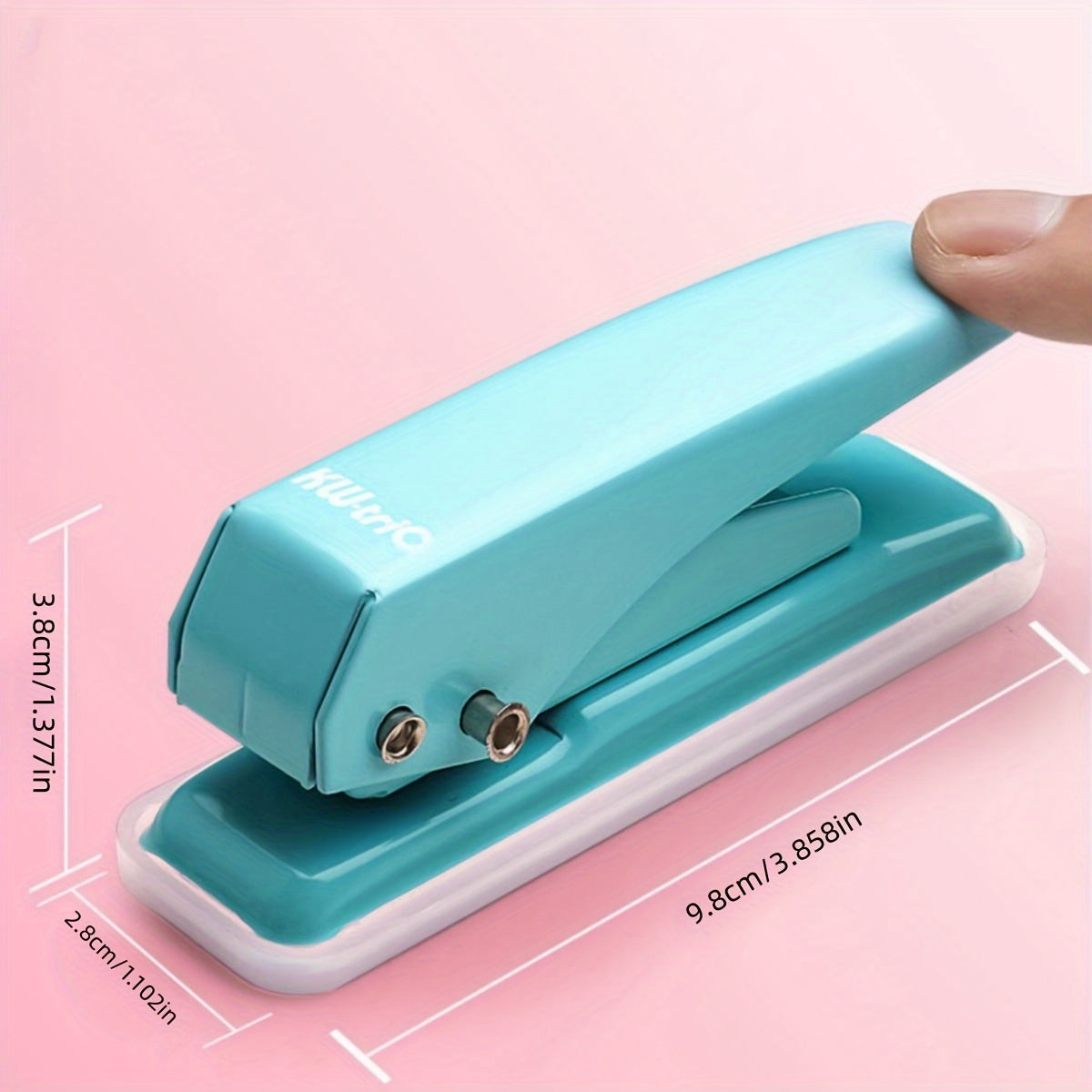 Mini Round Hole Punch Small Manual Punch 20 Sheets - 4 Colors