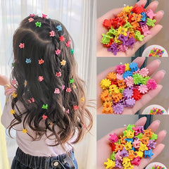 Colorful Flower Hair Claw Sweet Hair Clips Dance Accessories