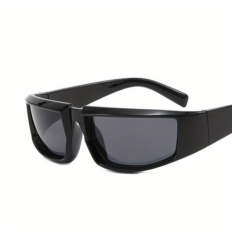 Y2K Wrap Around Sunglasses Mirrored UV400