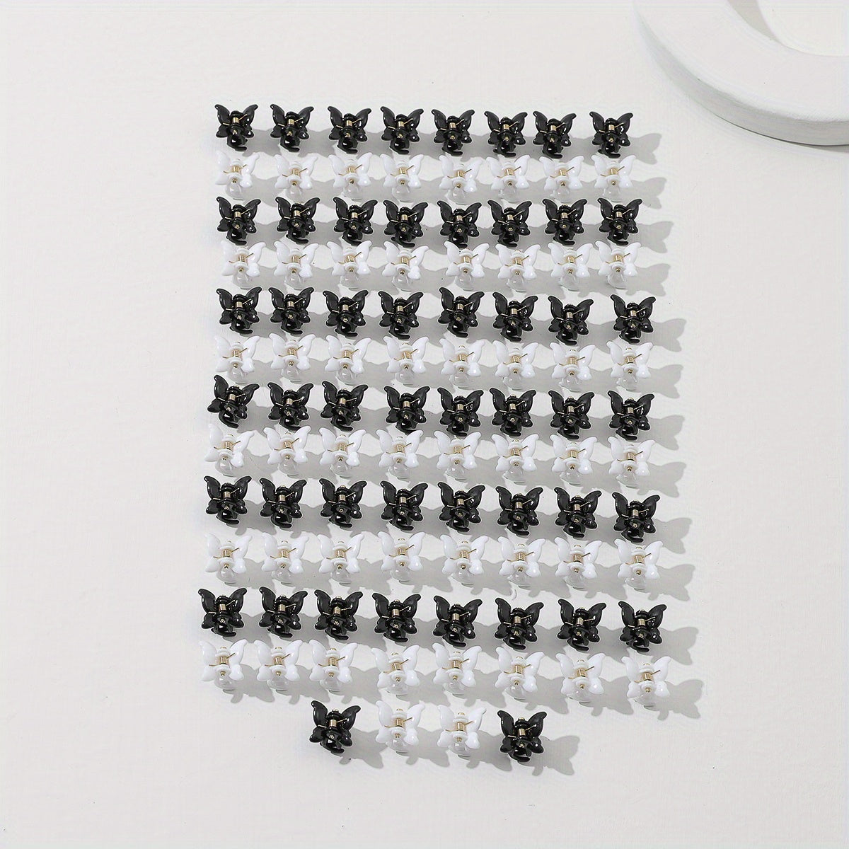 100pcs Mini Butterfly Shaped Hair Claw for Women Girls Baby Toddlers