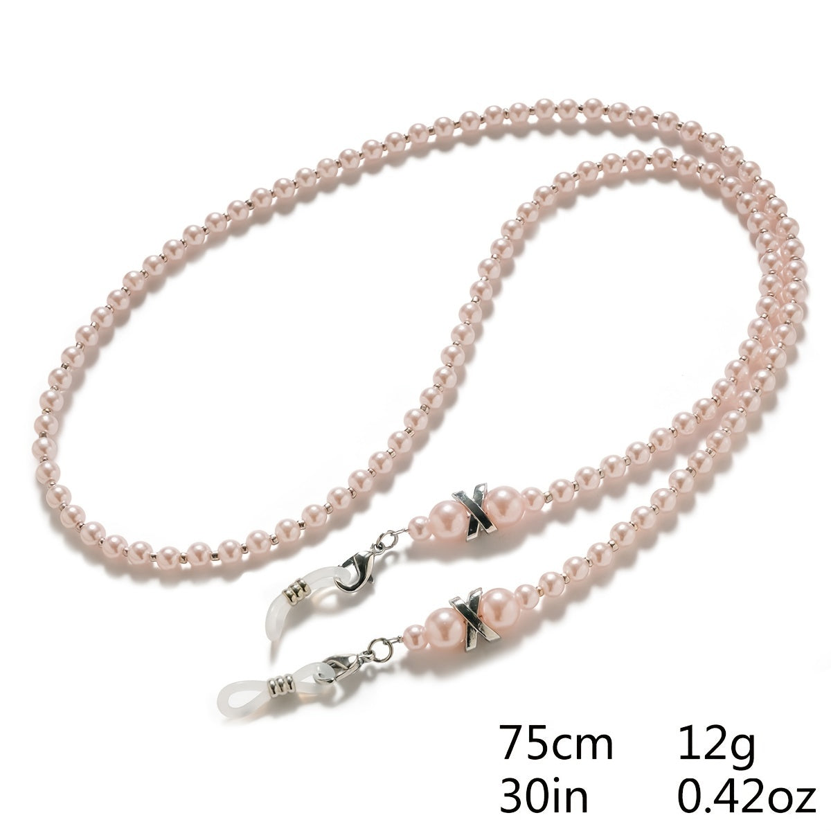 Faux Pearl Beaded Eyeglass Chain Sunglasses Holder