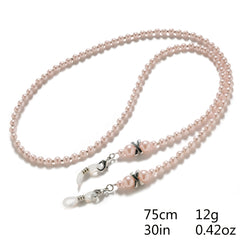 Faux Pearl Beaded Eyeglass Chain Sunglasses Holder