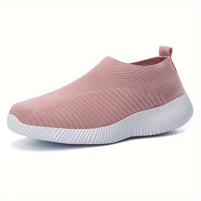 Breathable Lace Up Mesh Sneakers Soft Sole Walking Shoes