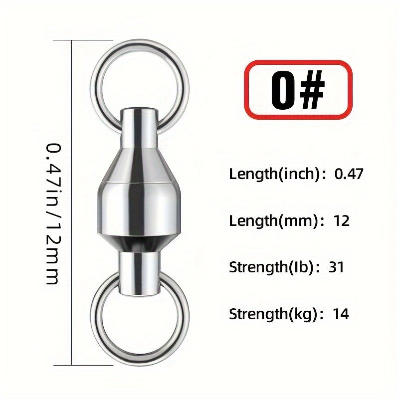 10pcs DUUV Swivels Stainless Steel Ball Bearing With Solid Rings
