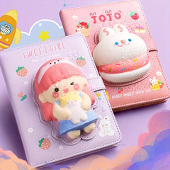 Decompression Notepad Silicone Press Stretch Journal Hand Account Book