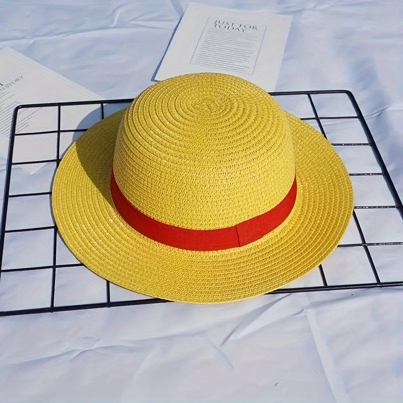 Anime Cosplay Straw Sunhat Dress Up Accessories for Men and Women