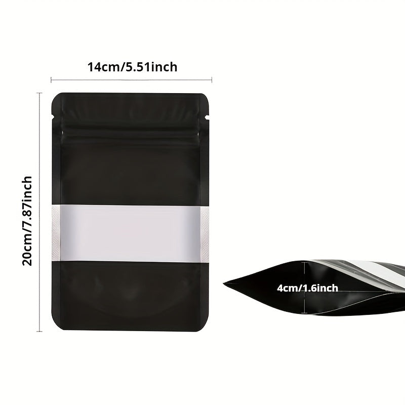 50pcs Matte Resealable Zip Mylar Bag For Small Business Food Storage Bags