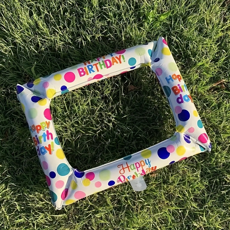 1pc Birthday Photo Frame Aluminum Balloon Party Decoration