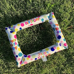 1pc Birthday Photo Frame Aluminum Balloon Party Decoration