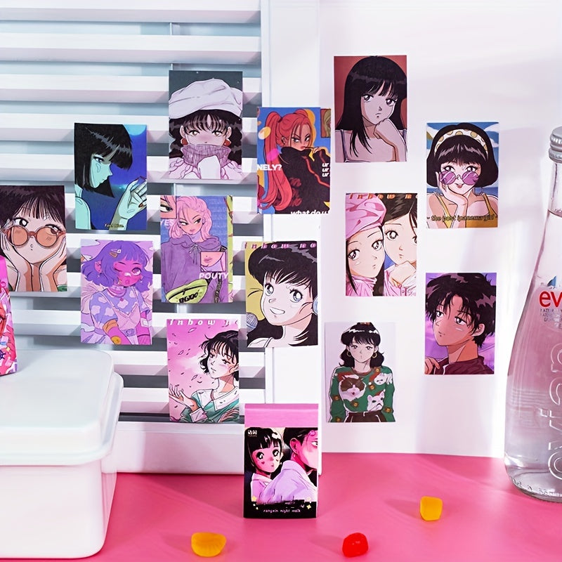 50pcs Galaxy Girl Decorative Stickers Scrapbooking Stick Label Diary Album