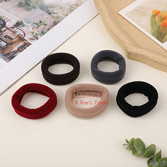5pcs Seamless Rubber Band Style Solid Hair Tie Ponytail Hair Rope