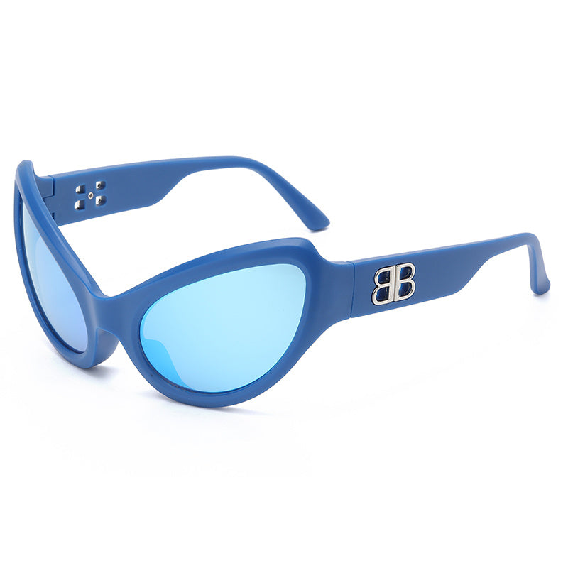 Y2K Cat Eye Frame Sunglasses with Packaging Box