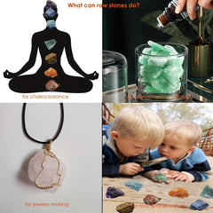 100g Mixed Natural Rough Stones for Tumbling, Polishing, Healing