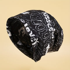 Hip Hop Unisex Beanie Letter Graffiti Elastic Skull Hat