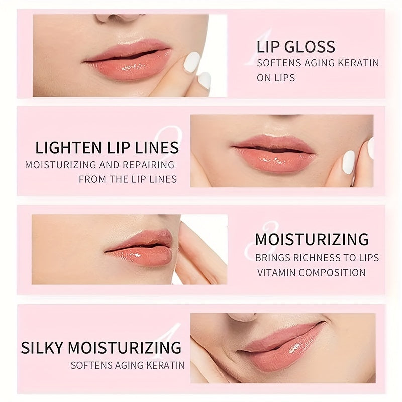 10pcs Hydrating Pink Lip Mask Patches - Moisturize & Revitalize Lips