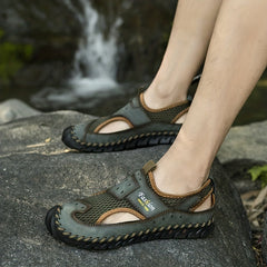 Men's Mesh Hollow Out Sandals Breathable Rubber Sole