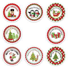 500 Explosive Style Roll Stickers Christmas Decoration Gift Series