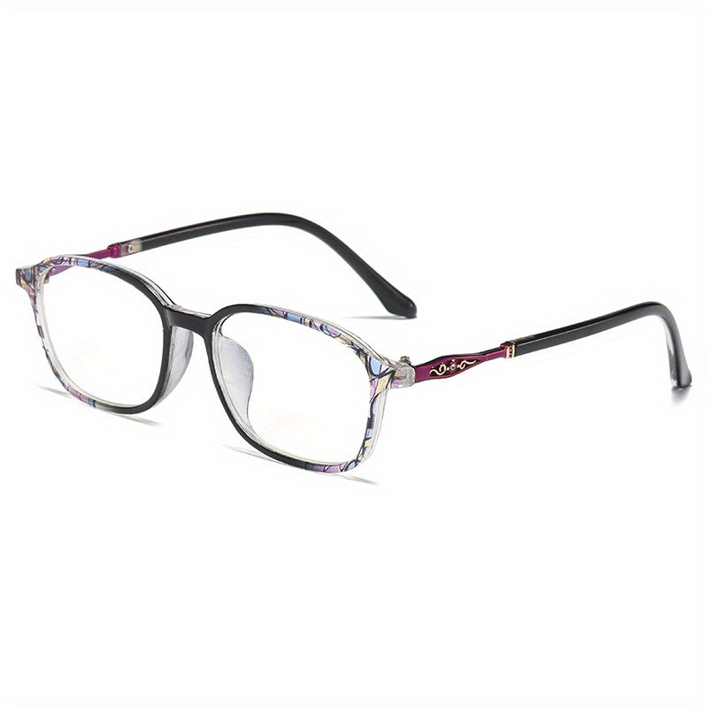 Light Blocking Reading Glasses Retro Square Clear Lens Anti Eyestrain UV Compute