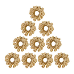10 Pcs Seamless Thick Ponytail Plush Hair Tie for Women Vintage Hair Accessories