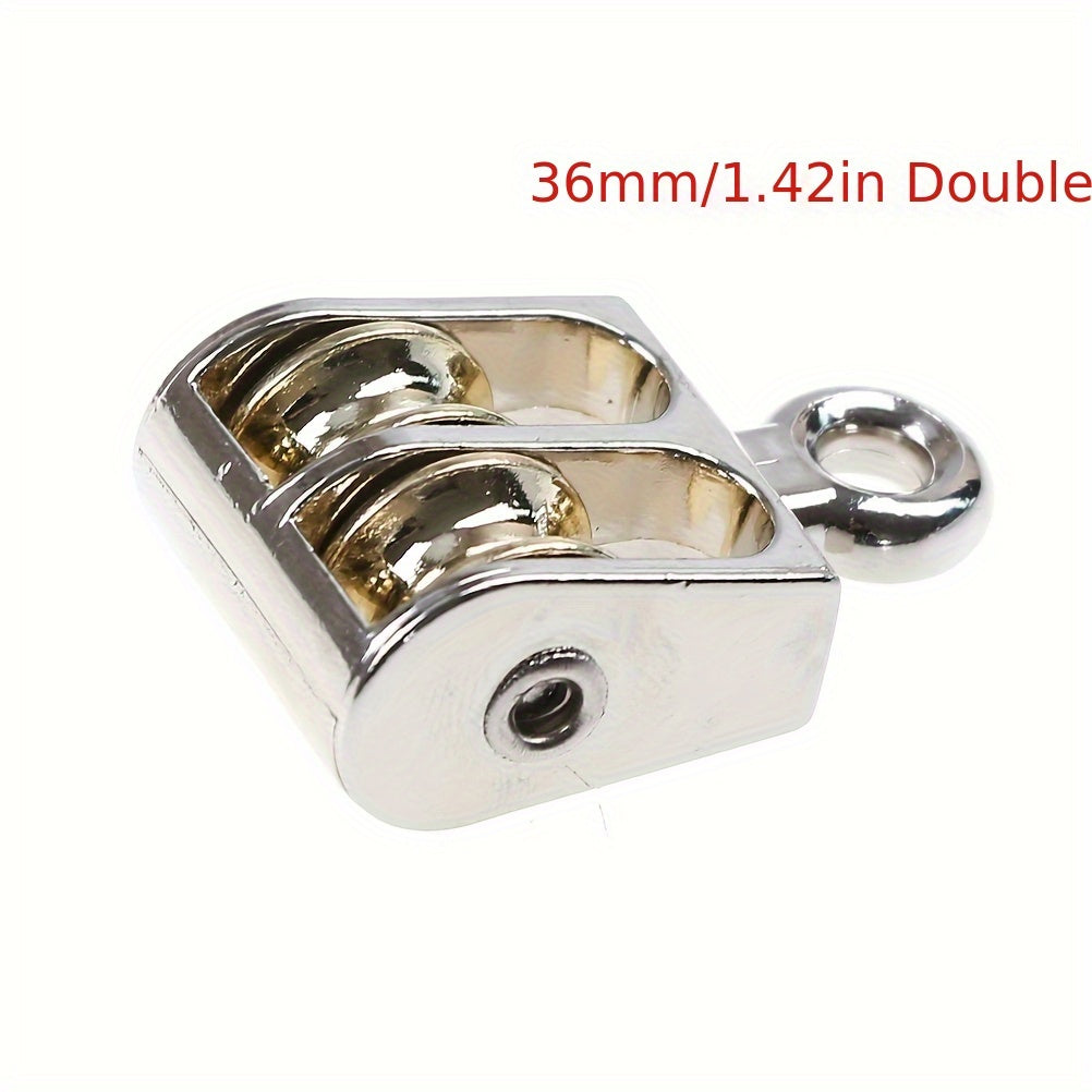 1pc Metal Pulley Zinc Alloy Pulley 36 52 75mm DIY