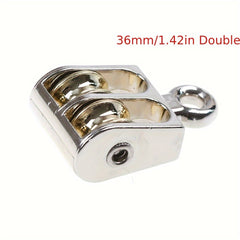 1pc Metal Pulley Zinc Alloy Pulley 36 52 75mm DIY