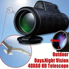 40X60 Professional Monocular Long Range Waterproof Portable Monocular