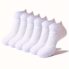 3 Pairs Men's Mid Crew Sport Socks Absorbent Breathable for Basketball Running