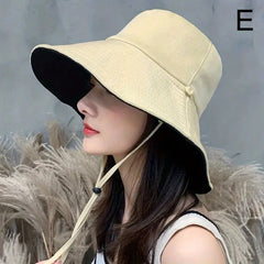 Reversible Bucket Hat UV Protection Travel Beach Hats