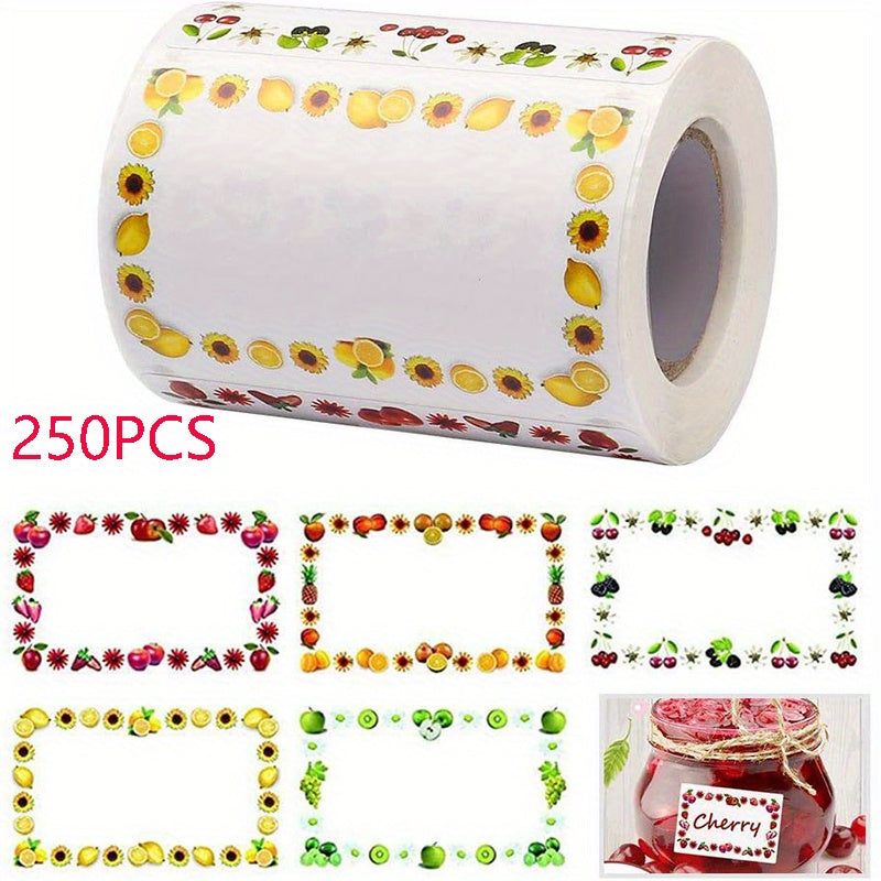 250pcs Food Storage Date Labels Blank Writable Kitchen Classification Label