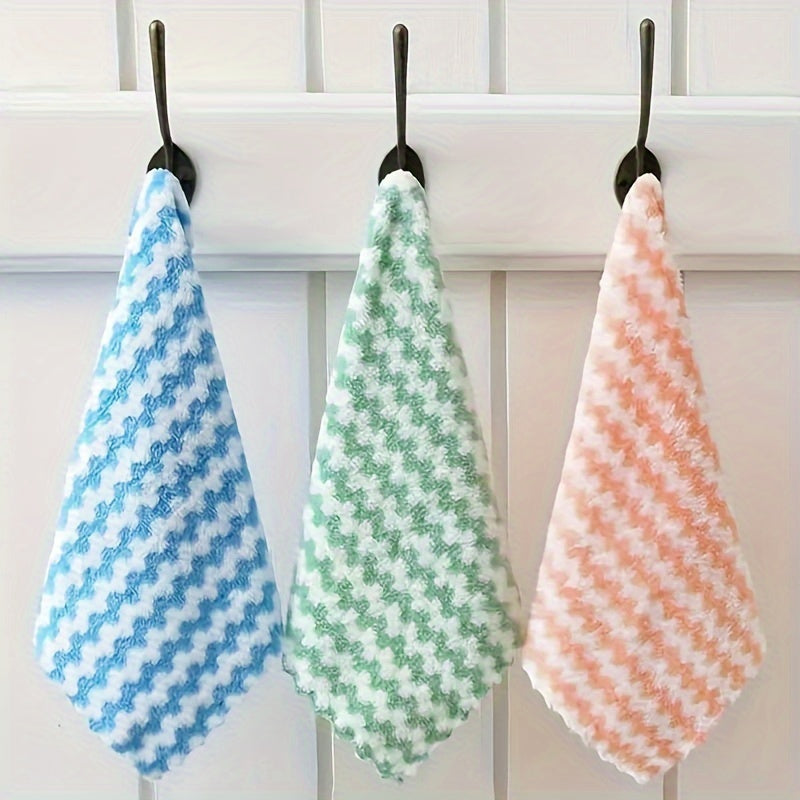 10pcs Microfiber Towels Reusable Cleaning Towels for Kitchen Bathroom Car Window