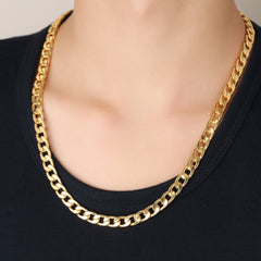 Men's Copper Chain Necklace Hip Hop Party Jewelry