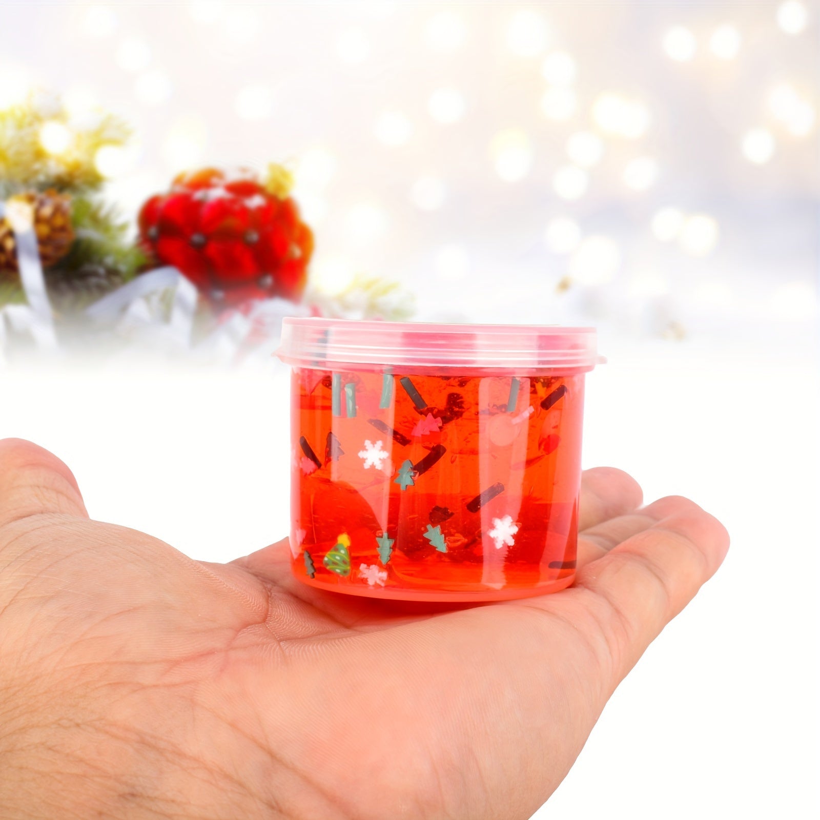 Christmas Butter Slime Soft Stretch Jelly Cube Slime for Party Favor