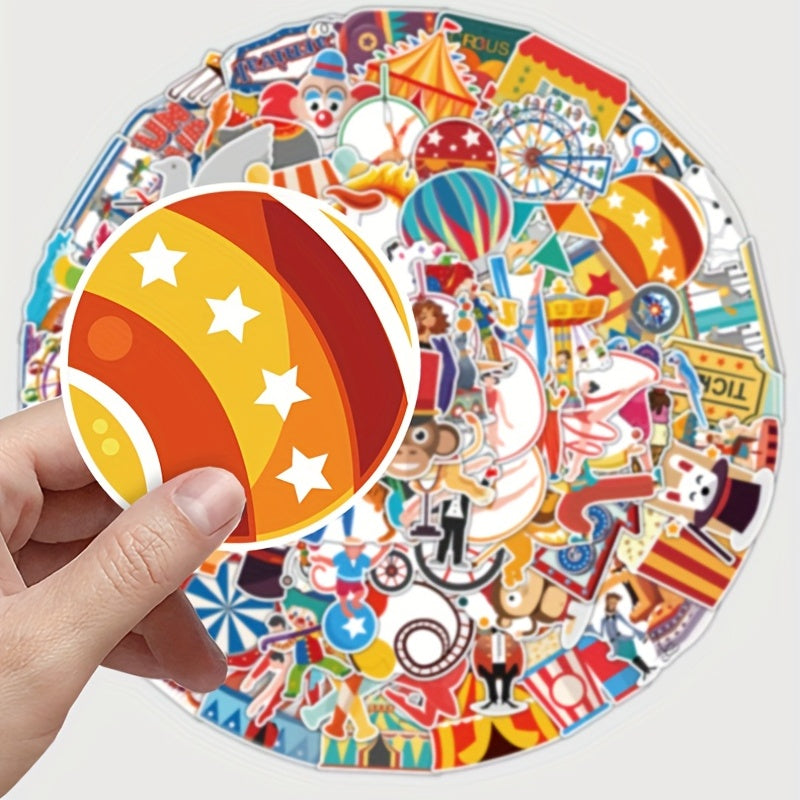 Circus Graffiti Sticker Pack for Phones Water Bottles Computers