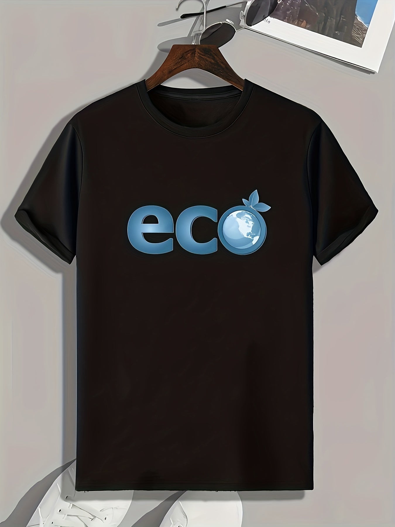 Eco Print Men's Graphic Tee Summer Casual Comfy T-shirt