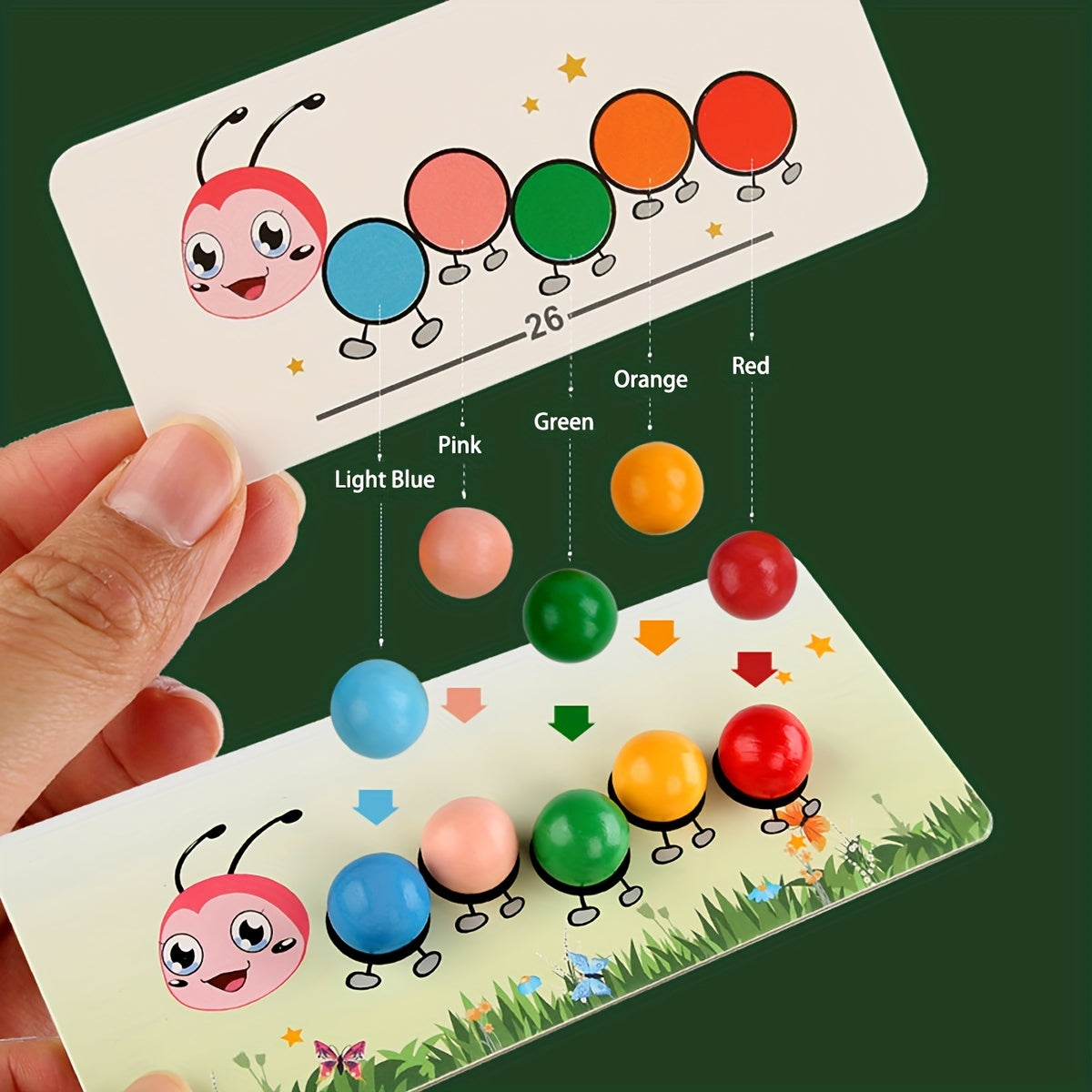 Clip Beads Sorting Montessori Toy Educational Learning Toy