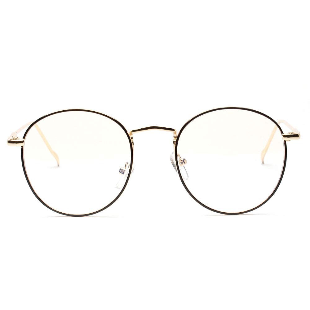 Men's Brass Round Glasses Frame