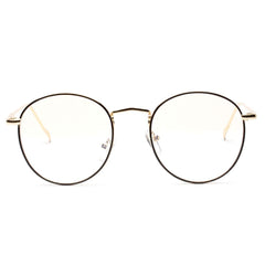 Men's Brass Round Glasses Frame