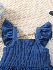 Baby Girl's Flutter Sleeve Layered Cami Dress
