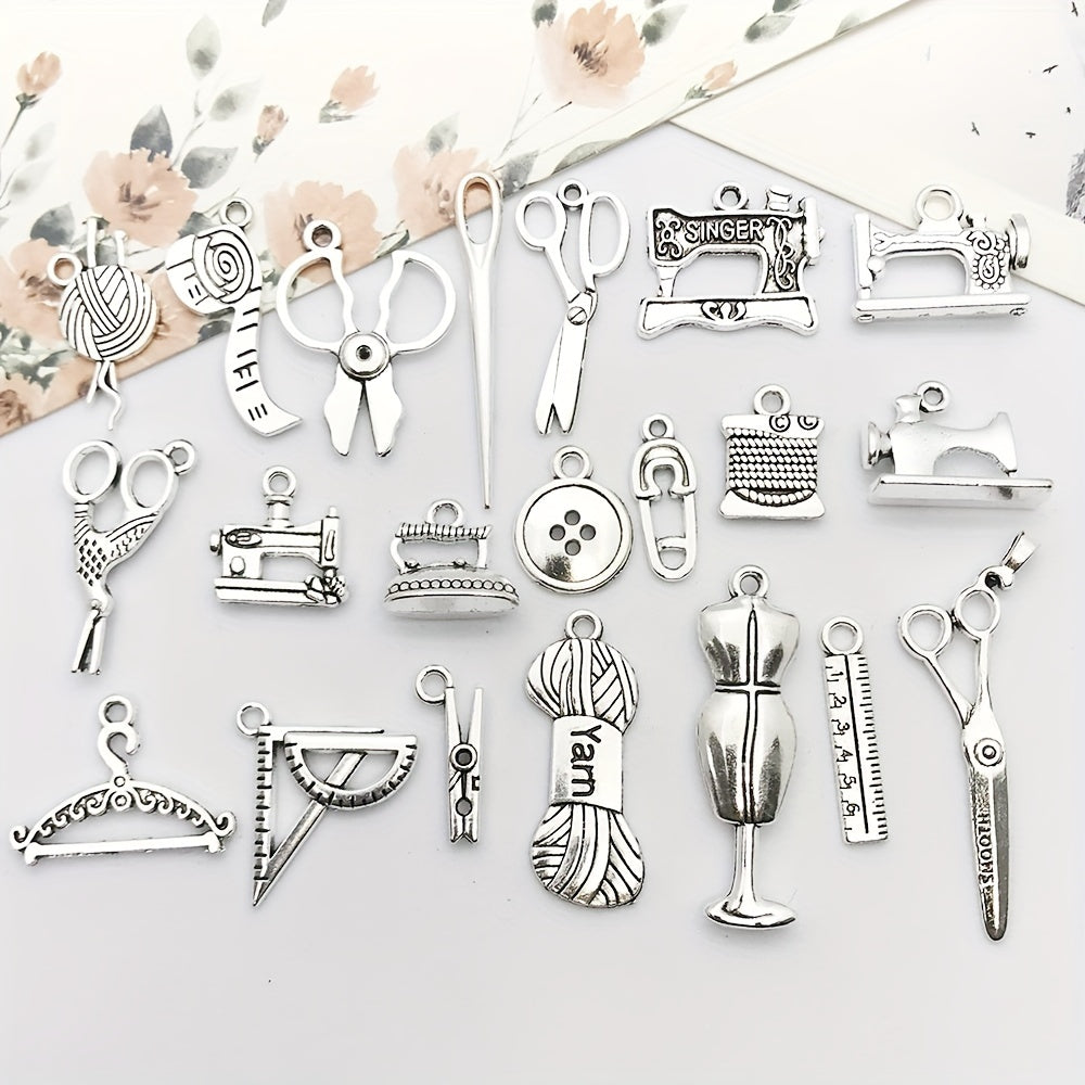 20pcs Tibetan Silver Metal Charms Pendants for Jewelry Making