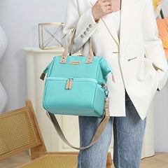 Large Capacity Portable Lunch Bag Insulated Shoulder Crossbody Picnic Camping Ba