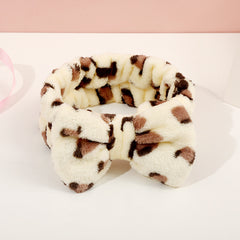 Leopard Bowknot Makeup Headbands for Women