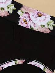 6 Pack Plus Size Floral Print High Rise Panties Set