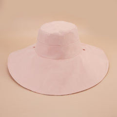 Solid Lightweight Bucket Hat Reversible Wide Brim Sun Hats