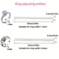 Ring Adjustment Tool for Resizing Rings with Transparent Sleeve - Ring Sizer