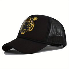 Men's Tiger Graphic Mesh Baseball Cap