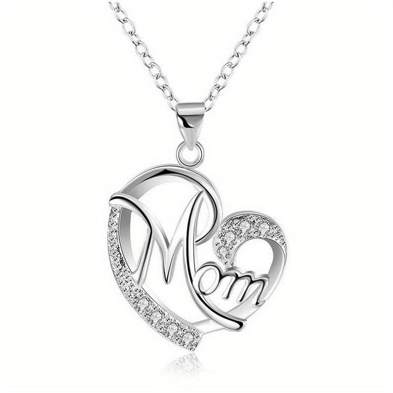 Men's Heart Shape Faux Diamond Chain