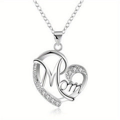 Men's Heart Shape Faux Diamond Chain