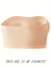 Heart Bandeau Bra Hollow Out Strapless Stretch Lingerie